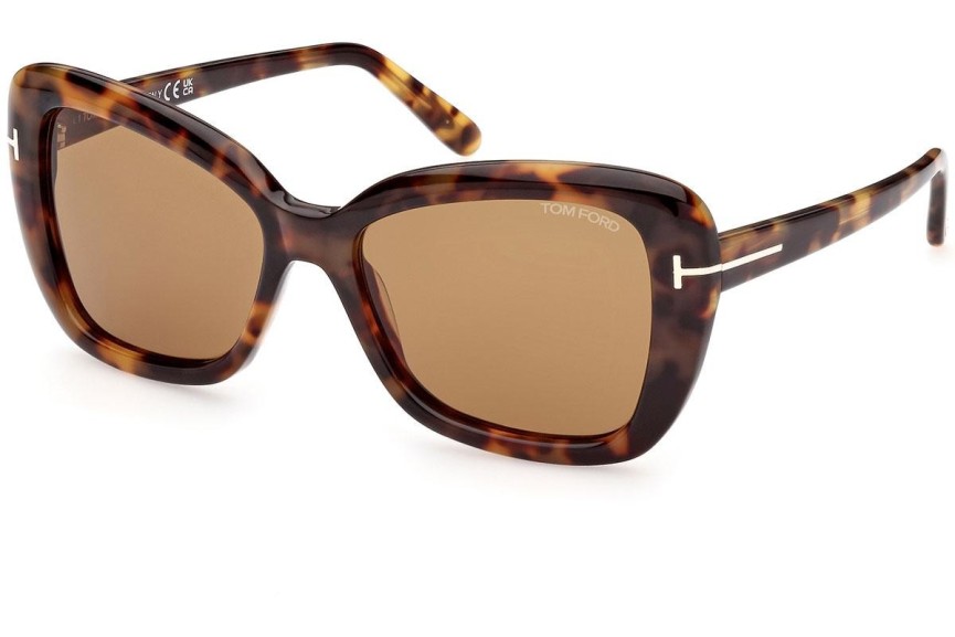 Sluneční brýle Tom Ford FT1008 55J Cat Eye Havana