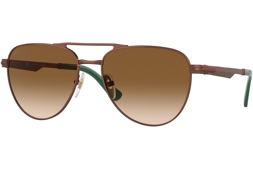 Sluneční brýle Persol PO1003S 112451 Pilot Hnědé