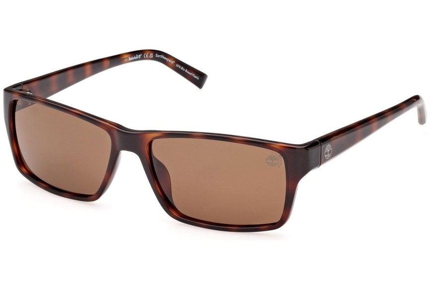 Sluneční brýle Timberland TB9297 52H Polarized Obdélníkové Havana