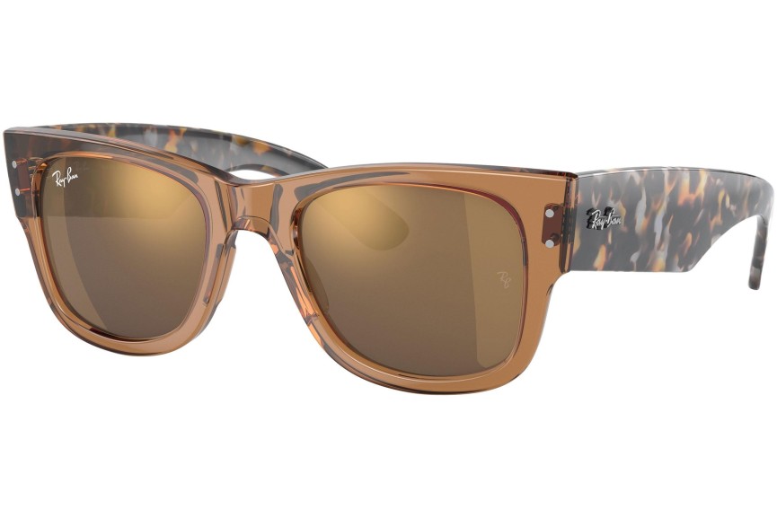 Sluneční brýle Ray-Ban Mega Wayfarer RB0840S 663693 Squared Hnědé