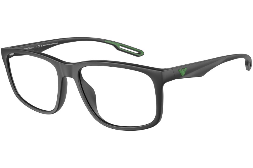 Brýle Emporio Armani EA3209U 5001 Squared Černé