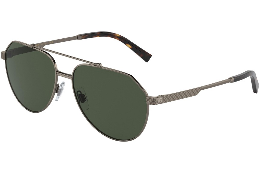 Sluneční brýle Dolce & Gabbana DG2288 13359A Polarized Pilot Zlaté