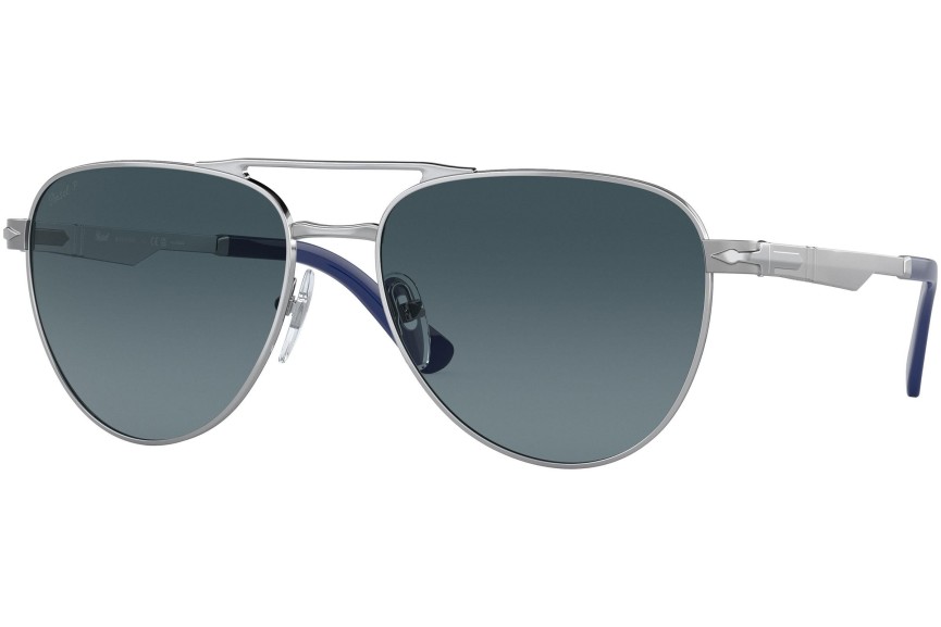 Sluneční brýle Persol PO1003S 518/S3 Polarized Pilot Stříbrné