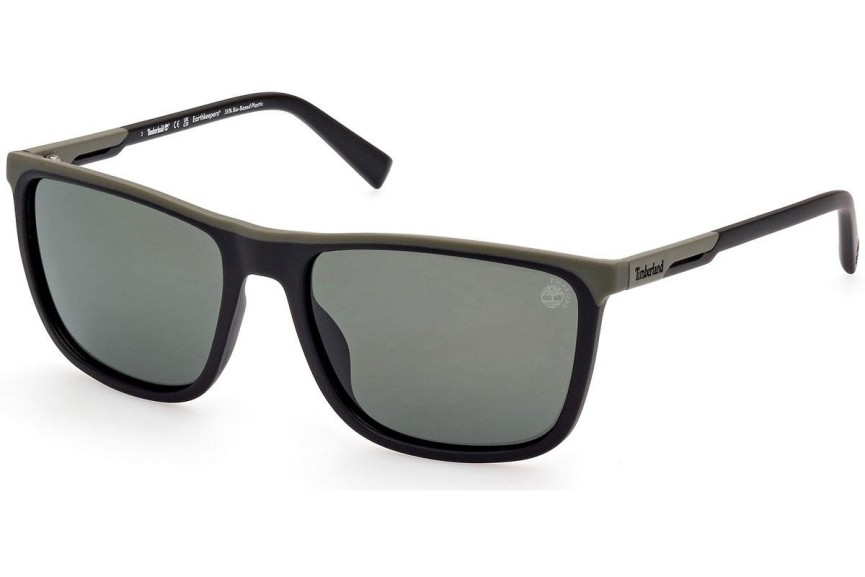 Sluneční brýle Timberland TB9302 02R Polarized Squared Černé