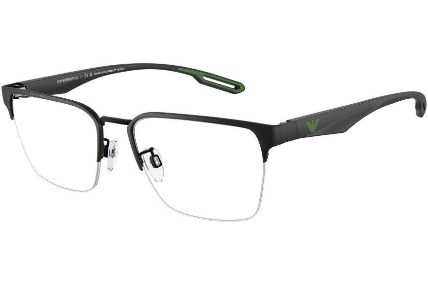 Brýle Emporio Armani EA1137 3001 Squared Černé