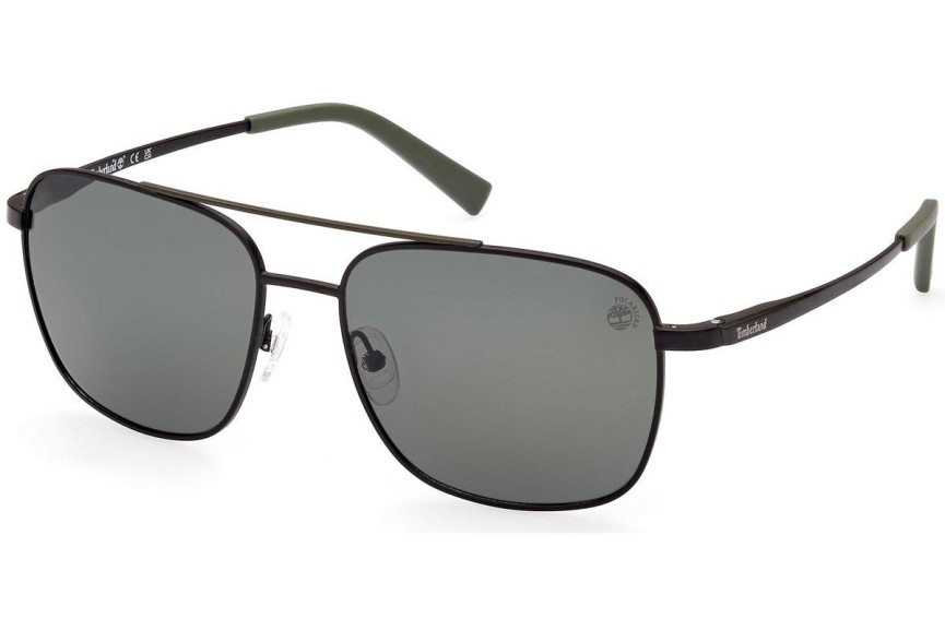 Sluneční brýle Timberland TB9303 02R Polarized Pilot Černé