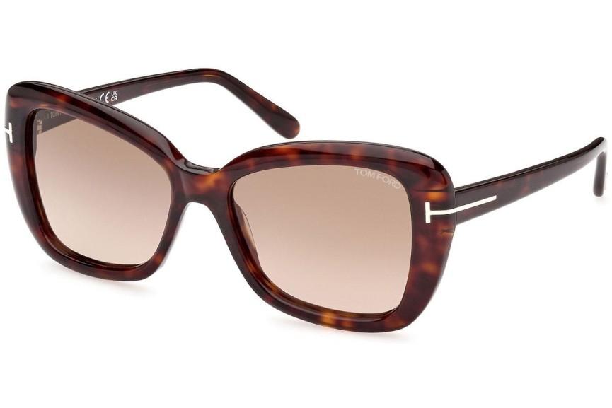 Sluneční brýle Tom Ford FT1008 52F Cat Eye Havana