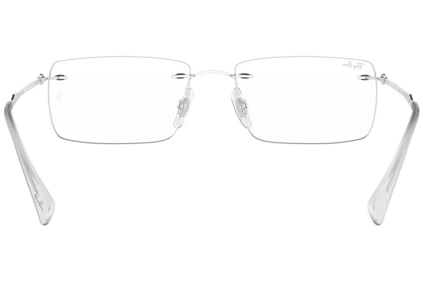 Brýle Ray-Ban RX8755 1002 Obdélníkové Stříbrné