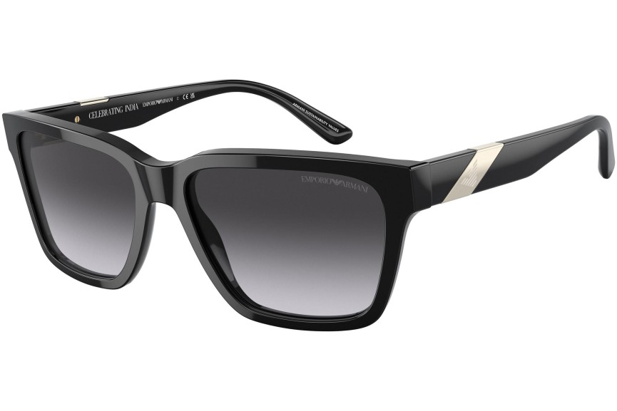 Sluneční brýle Emporio Armani EA4177 50788G Squared Černé