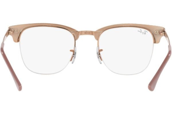 Brýle Ray-Ban Clubmaster Metal RX3716VM 2973 Browline Hnědé