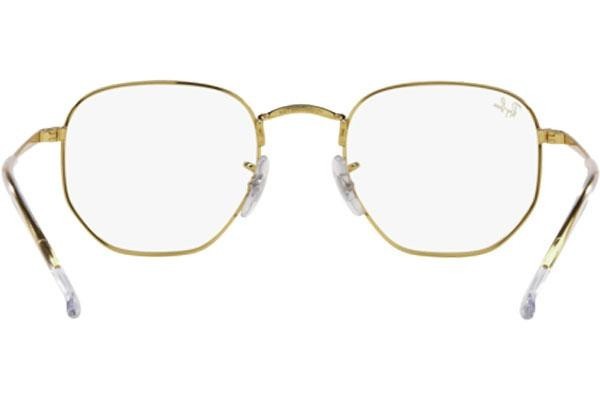 Brýle Ray-Ban Hexagonal RX6448 3104 Squared Zlaté