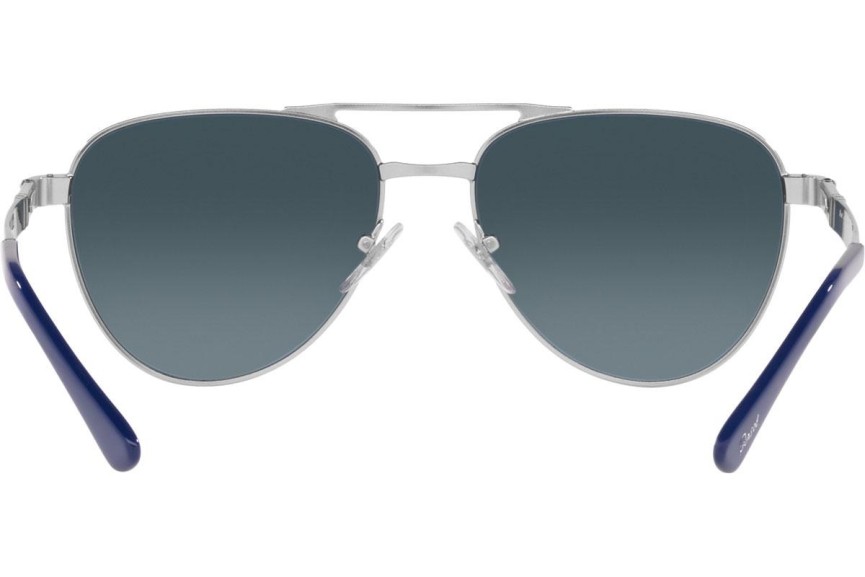 Sluneční brýle Persol PO1003S 518/S3 Polarized Pilot Stříbrné