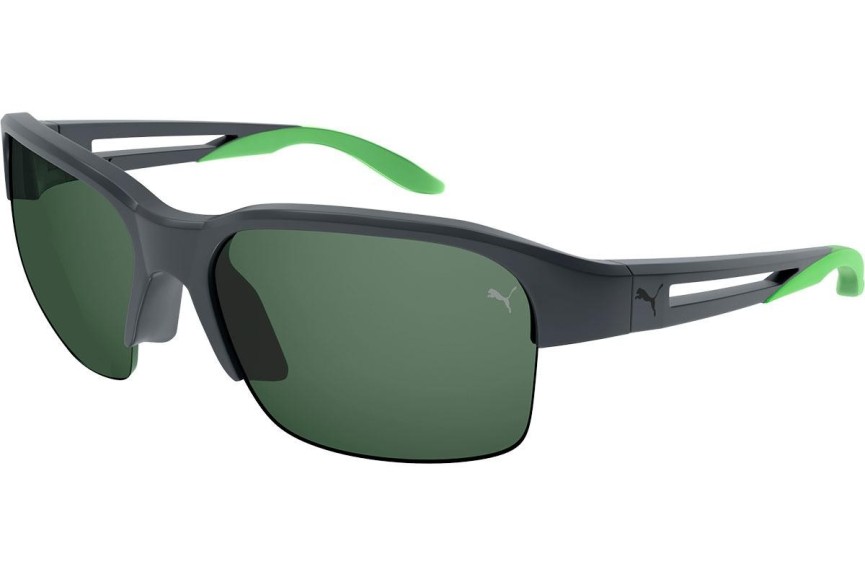 Sluneční brýle Puma PU0352S 004 Polarized Obdélníkové Šedé