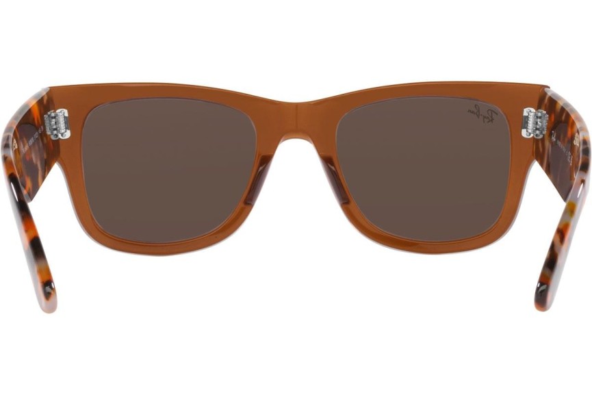 Sluneční brýle Ray-Ban Mega Wayfarer RB0840S 663693 Squared Hnědé