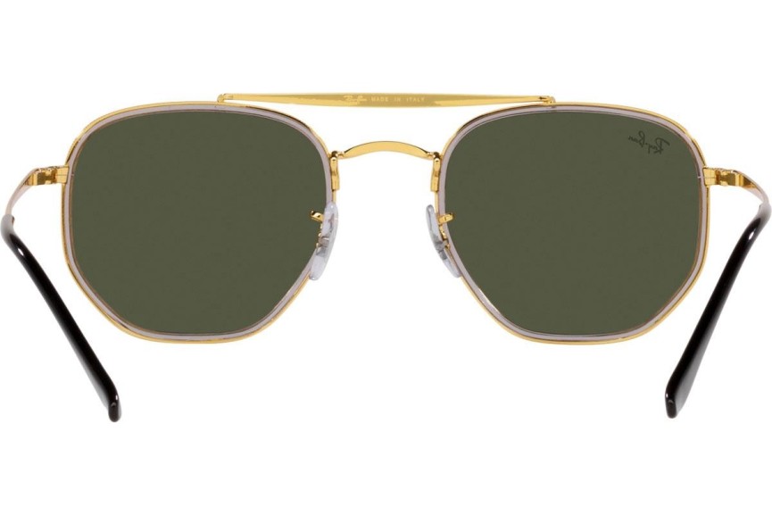 Sluneční brýle Ray-Ban The Marshal II RB3648M 923931 Squared Zlaté