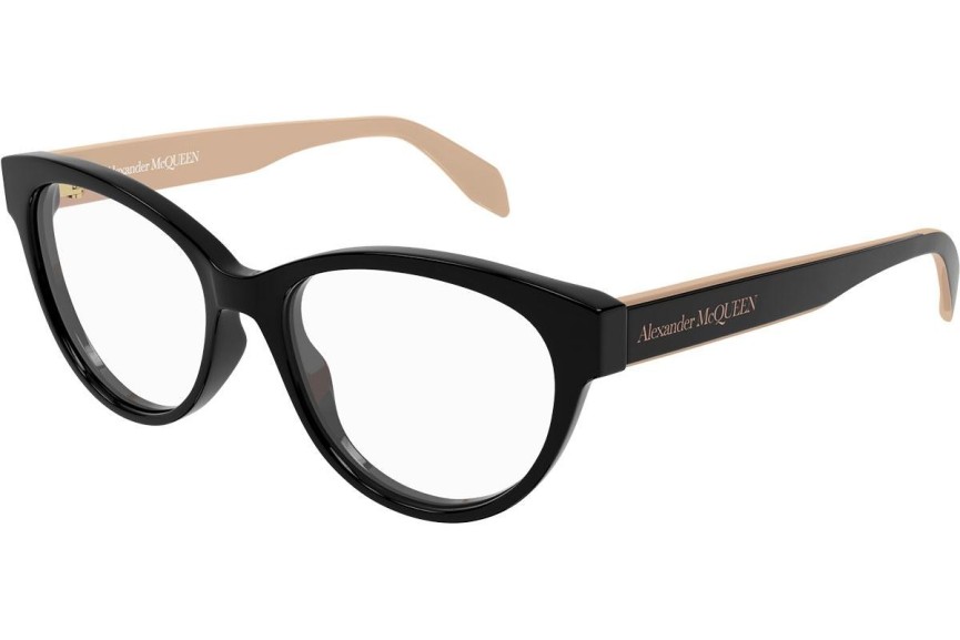 Brýle Alexander McQueen AM0359O 004 Cat Eye Černé