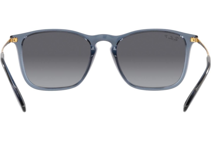 Sluneční brýle Ray-Ban Chris RB4187 6592T3 Polarized Squared Modré