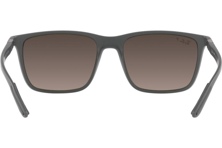 Sluneční brýle Ray-Ban Chromance Collection RB4385 60175J Polarized Squared Šedé