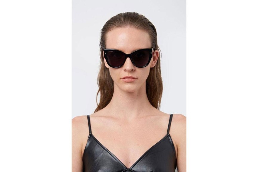 Sluneční brýle Dsquared2 D20016/S 2M2/IR Cat Eye Černé