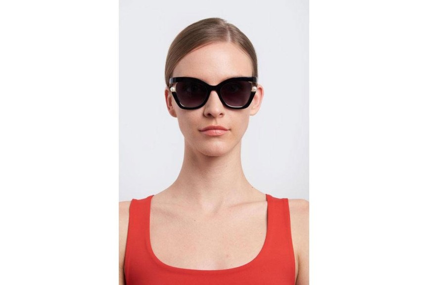 Sluneční brýle Carolina Herrera CH0002/S 807/9O Cat Eye Černé