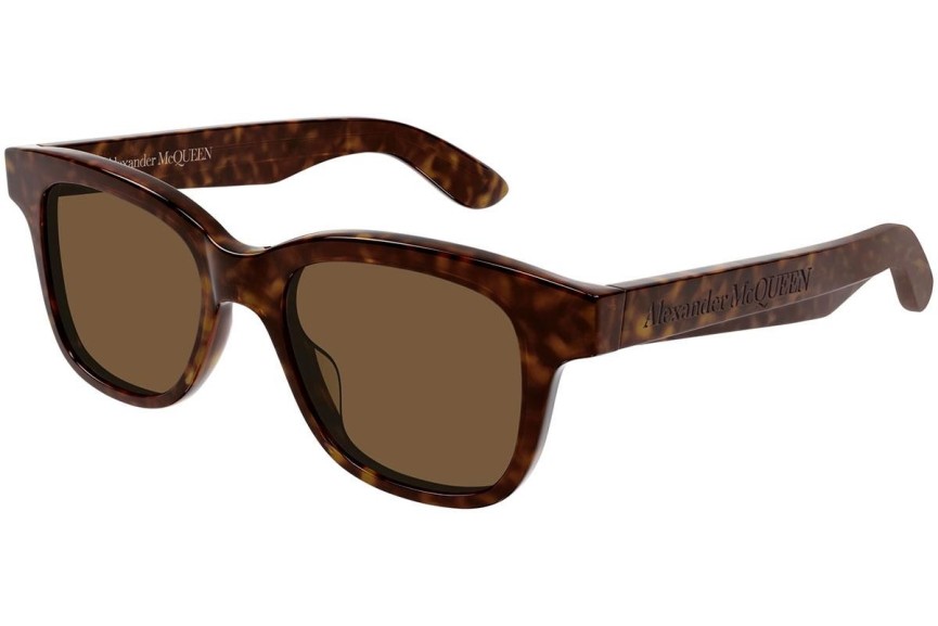 Sluneční brýle Alexander McQueen AM0382S 006 Squared Havana