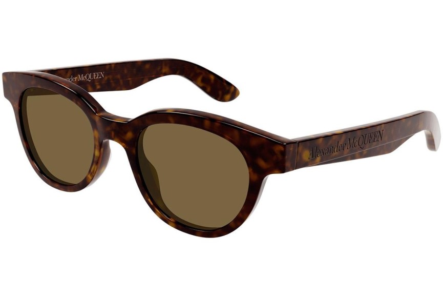 Sluneční brýle Alexander McQueen AM0383S 007 Okrouhlé Havana