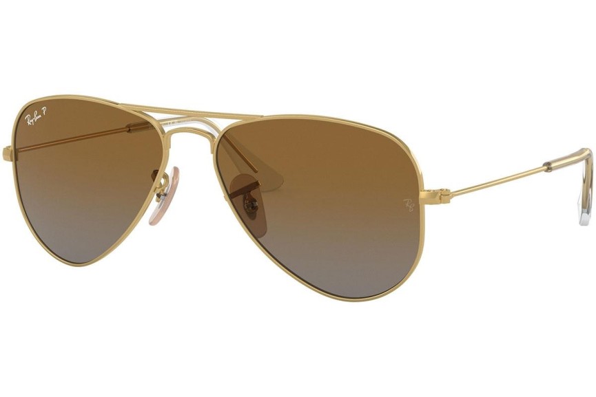 Sluneční brýle Ray-Ban Junior Aviator Junior RJ9506S 223/T5 Polarized Pilot Zlaté