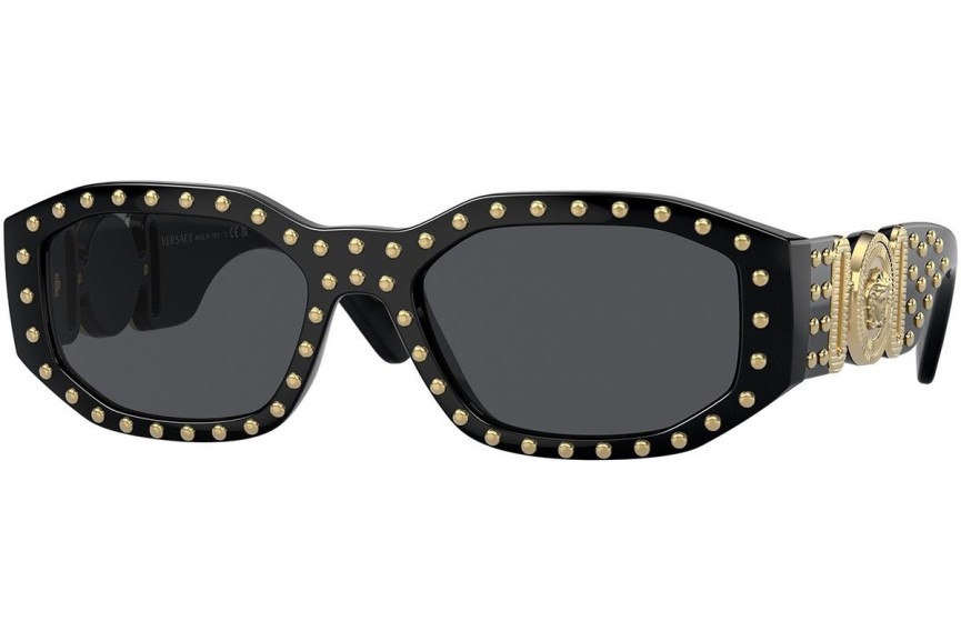 Sluneční brýle Versace Studded Medusa Biggie VE4361 539787 Oválné Černé