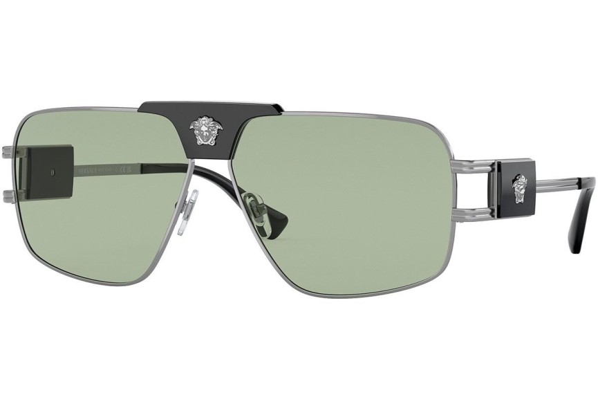 Sluneční brýle Versace Special Project Aviator VE2251 1001/2 Pilot Stříbrné