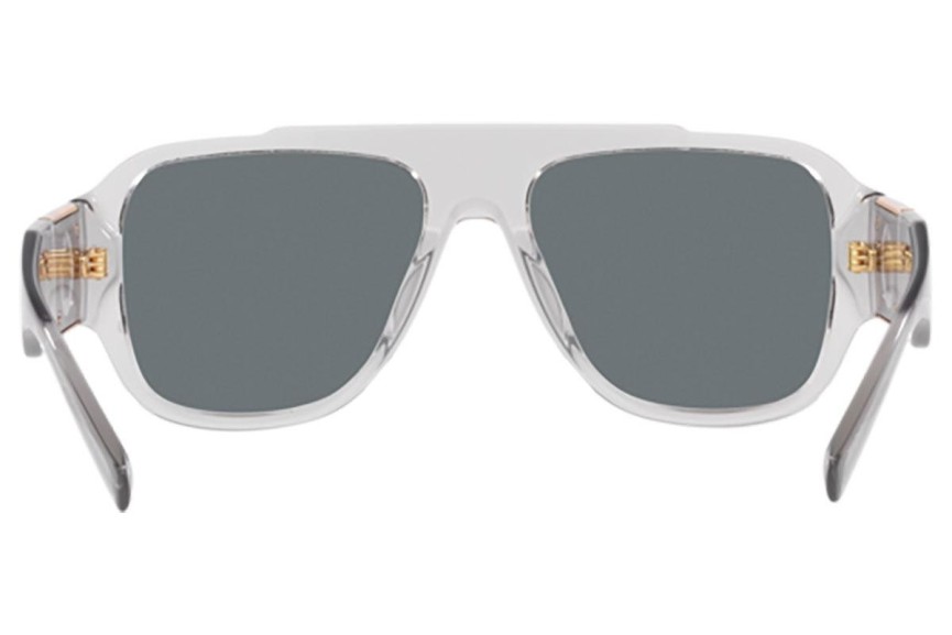 Sluneční brýle Versace Macy'S Aviator VE4436U 530580 Flat Top Šedé