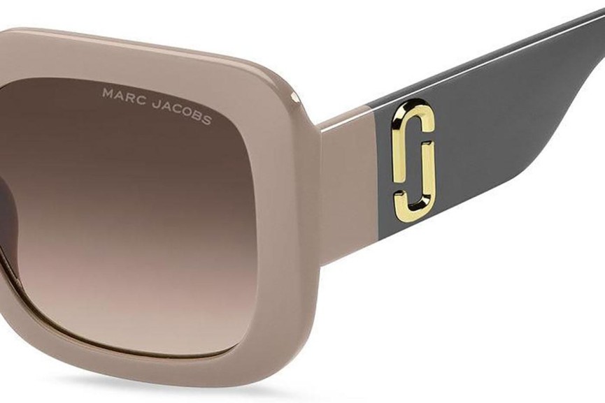 Sluneční brýle Marc Jacobs MARC647/S 690/HA Squared Béžové