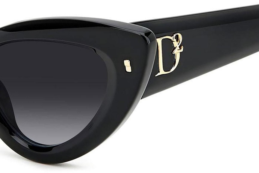 Sluneční brýle Dsquared2 D20092/S 807/9O Cat Eye Černé