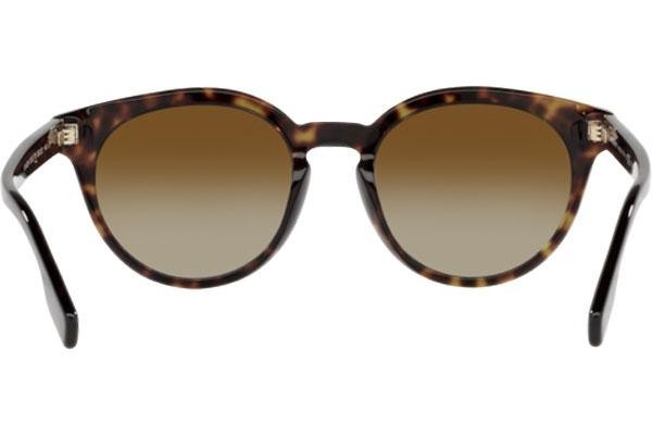 Sluneční brýle Burberry Amelia BE4326 3002T5 Polarized Okrouhlé Havana