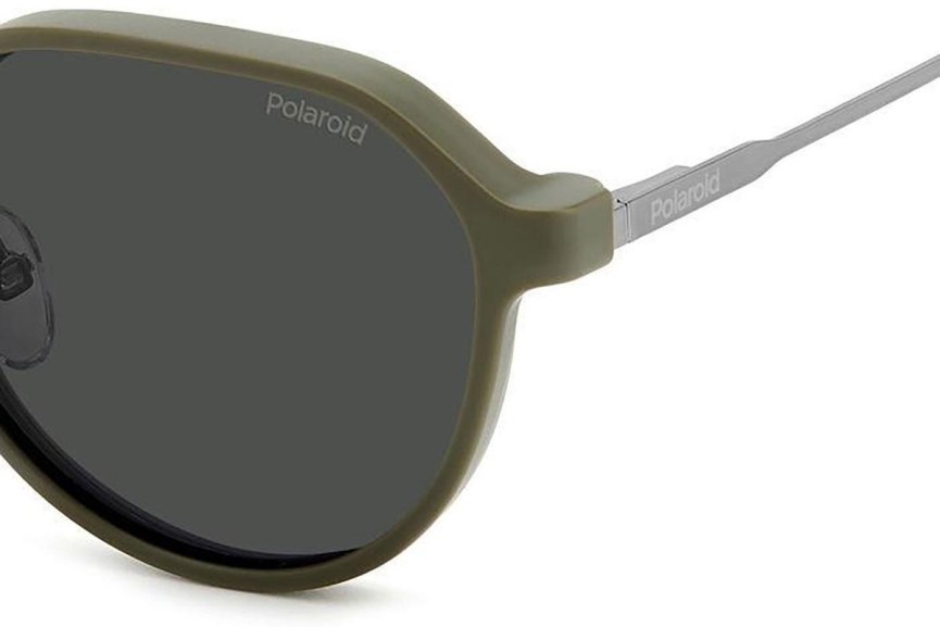 Brýle Polaroid PLD6204/CS SMF/M9 Polarized Oválné Stříbrné