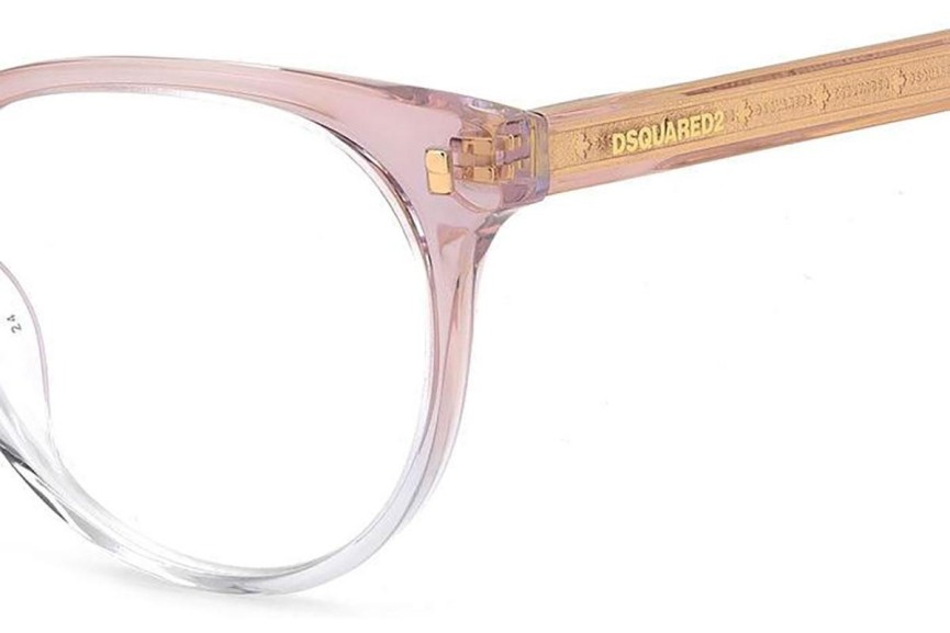 Brýle Dsquared2 D20082 8XO Cat Eye Růžové