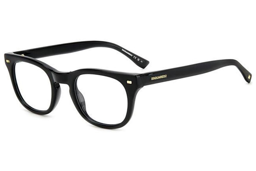 Brýle Dsquared2 D20078 807 Okrouhlé Černé