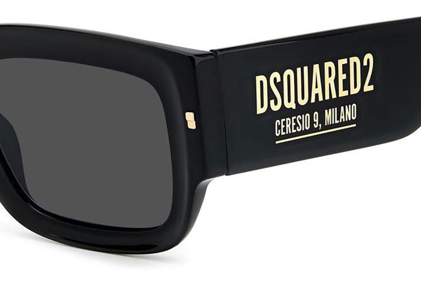 Sluneční brýle Dsquared2 D20089/S 2M2/IR Obdélníkové Černé