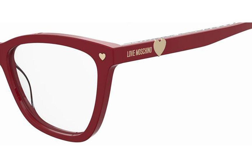 Brýle Love Moschino MOL593 C9A Cat Eye Červené