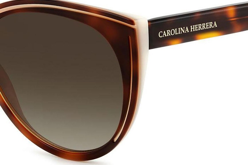 Sluneční brýle Carolina Herrera HER0142/S C9K/HA Okrouhlé Havana