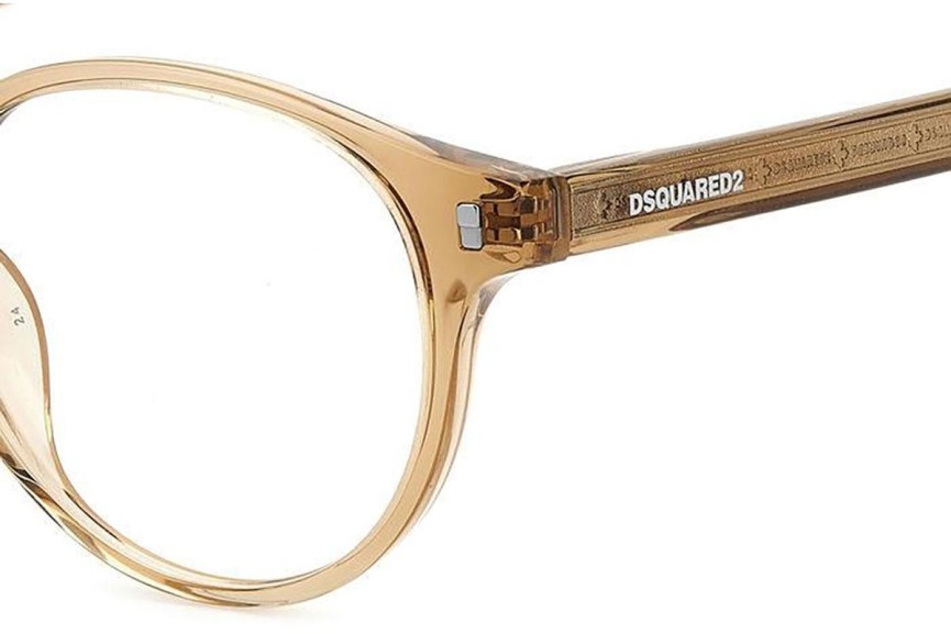 Brýle Dsquared2 D20080 10A Okrouhlé Béžové