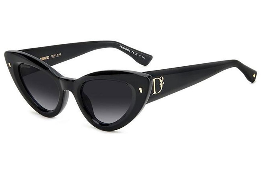 Sluneční brýle Dsquared2 D20092/S 807/9O Cat Eye Černé