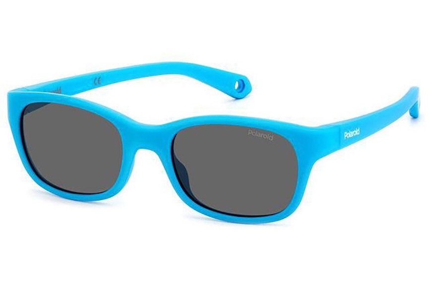 Sluneční brýle Polaroid Junior PLDK006/S MVU/M9 Polarized Obdélníkové Modré