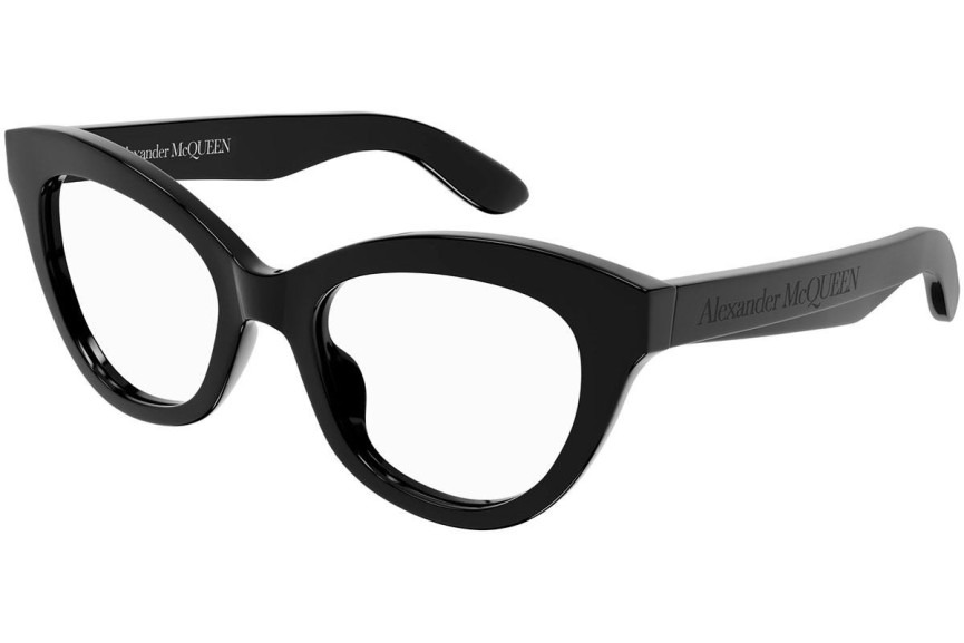 Brýle Alexander McQueen AM0395O 001 Cat Eye Černé