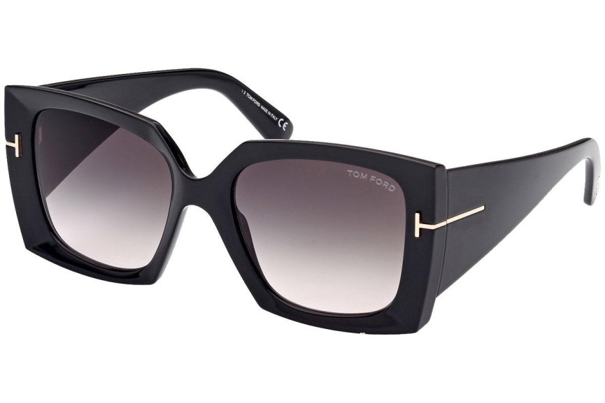 Sluneční brýle Tom Ford Jacquetta FT0921 01B Squared Černé