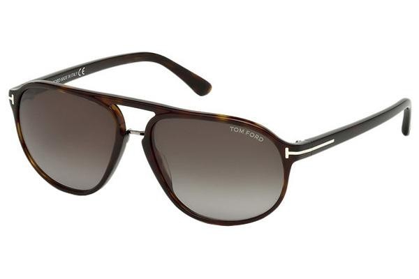 Sluneční brýle Tom Ford Jacob FT0447 52B Pilot Havana