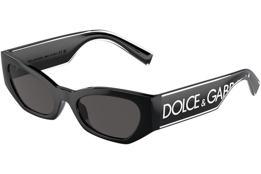 Sluneční brýle Dolce & Gabbana DG6186 501/87 Cat Eye Černé