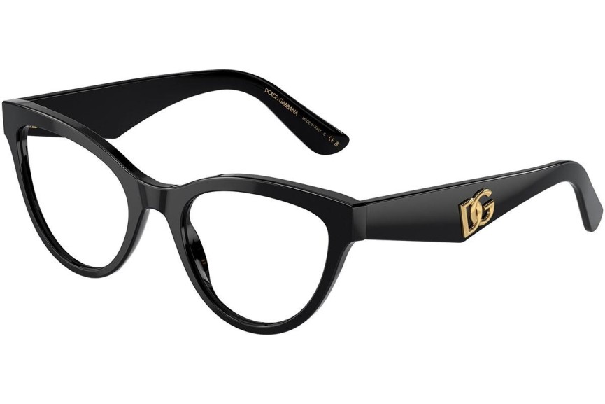 Brýle Dolce & Gabbana DG3372 501 Cat Eye Černé