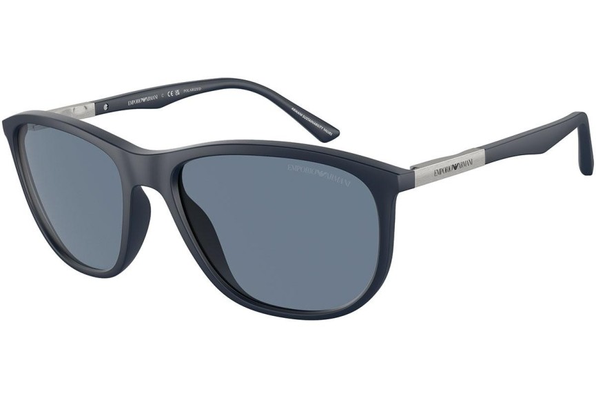 Sluneční brýle Emporio Armani EA4201 50882V Polarized Okrouhlé Modré