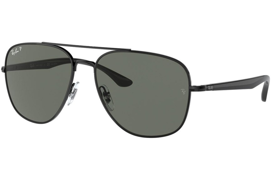 Sluneční brýle Ray-Ban RB3683 002/58 Polarized Pilot Černé