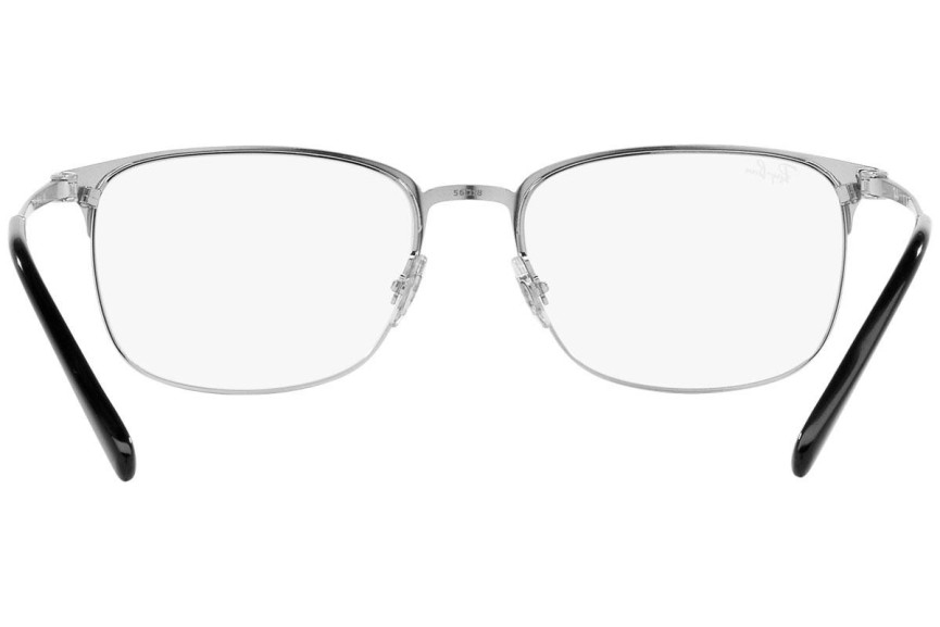 Brýle Ray-Ban RX6494 2861 Squared Stříbrné